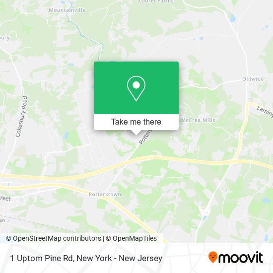 Mapa de 1 Uptom Pine Rd, Lebanon, NJ 08833