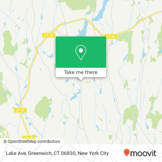 Mapa de Lake Ave, Greenwich, CT 06830