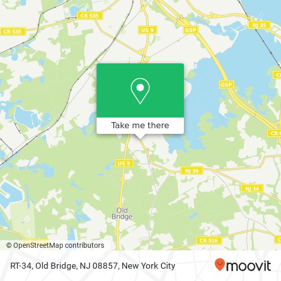 RT-34, Old Bridge, NJ 08857 map