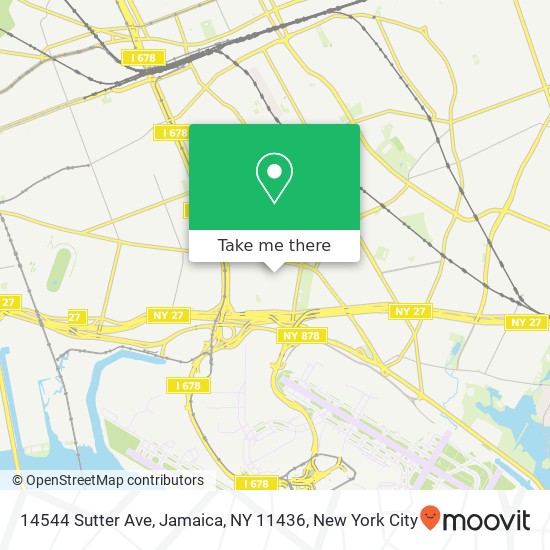 Mapa de 14544 Sutter Ave, Jamaica, NY 11436