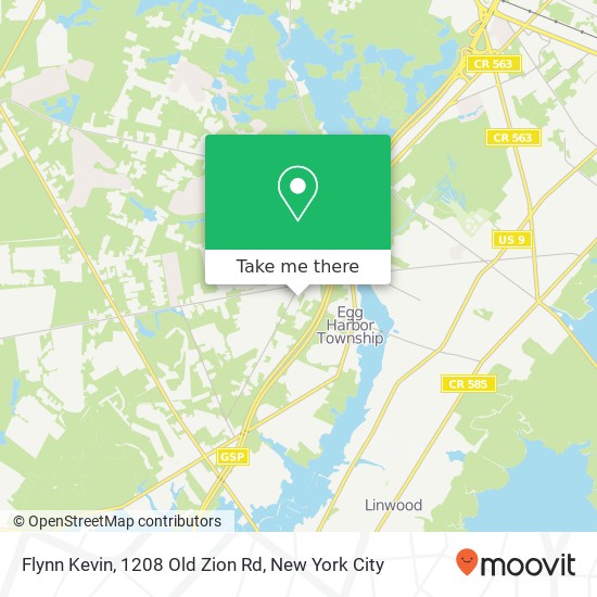 Flynn Kevin, 1208 Old Zion Rd map