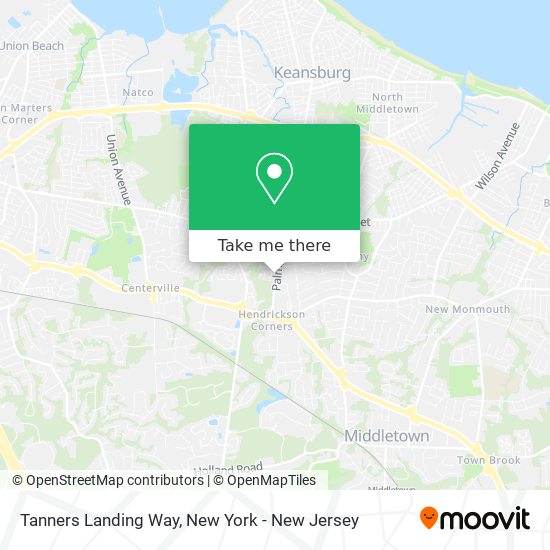 Mapa de Tanners Landing Way