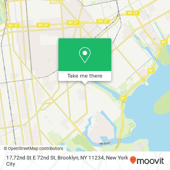 17,72nd St E 72nd St, Brooklyn, NY 11234 map
