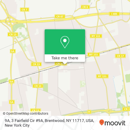 9A, 3 Fairfield Cir #9A, Brentwood, NY 11717, USA map