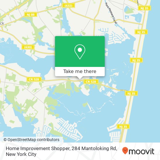 Mapa de Home Improvement Shopper, 284 Mantoloking Rd