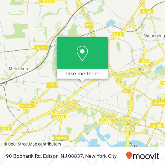 90 Bodnarik Rd, Edison, NJ 08837 map