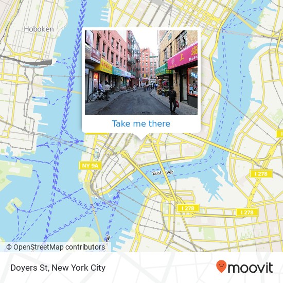 Mapa de Doyers St, New York, NY 10013