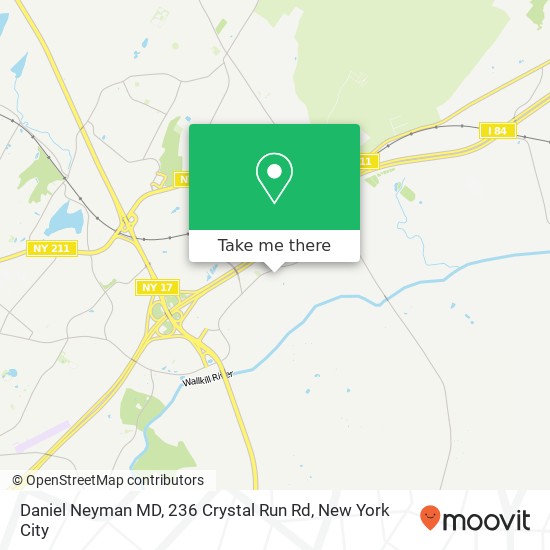 Daniel Neyman MD, 236 Crystal Run Rd map