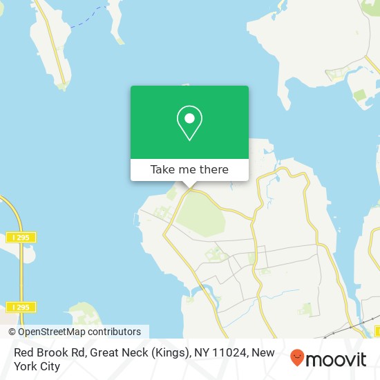 Mapa de Red Brook Rd, Great Neck (Kings), NY 11024
