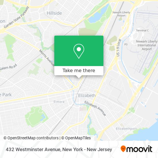 Mapa de 432 Westminster Avenue