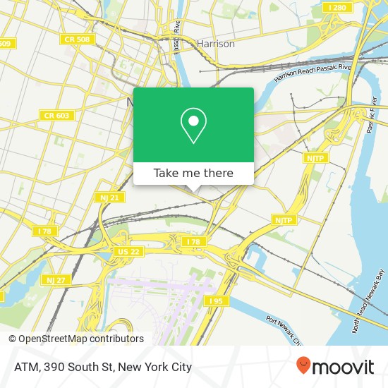 ATM, 390 South St map