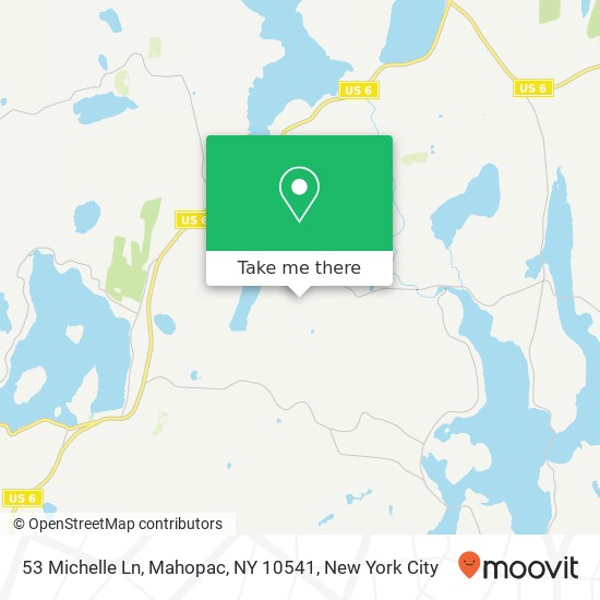 Mapa de 53 Michelle Ln, Mahopac, NY 10541