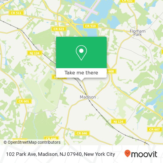 102 Park Ave, Madison, NJ 07940 map