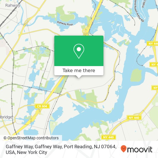 Gaffney Way, Gaffney Way, Port Reading, NJ 07064, USA map