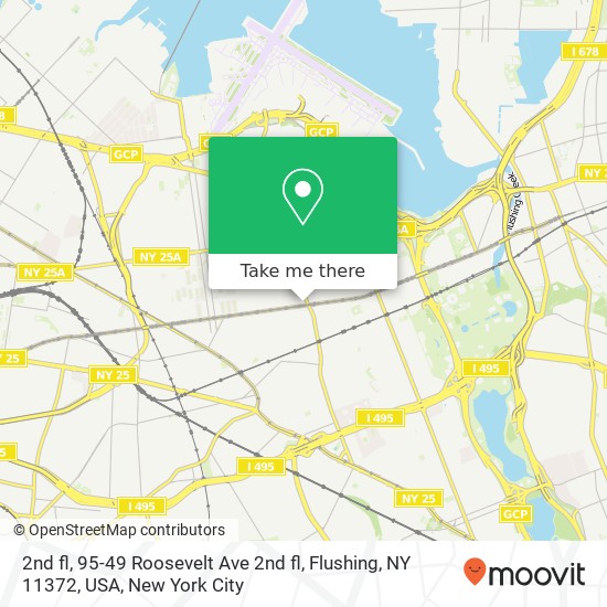 Mapa de 2nd fl, 95-49 Roosevelt Ave 2nd fl, Flushing, NY 11372, USA