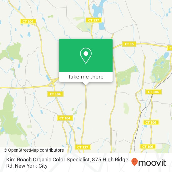 Kim Roach Organic Color Specialist, 875 High Ridge Rd map