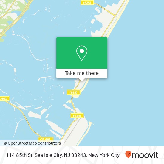 Mapa de 114 85th St, Sea Isle City, NJ 08243