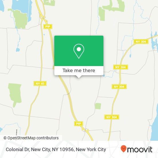 Colonial Dr, New City, NY 10956 map