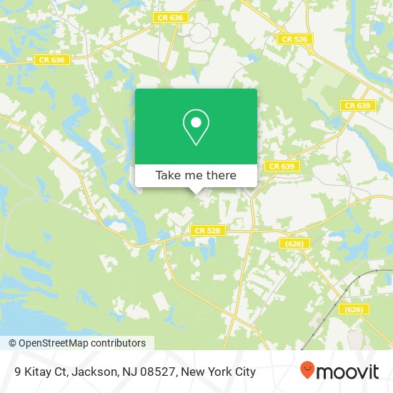 Mapa de 9 Kitay Ct, Jackson, NJ 08527