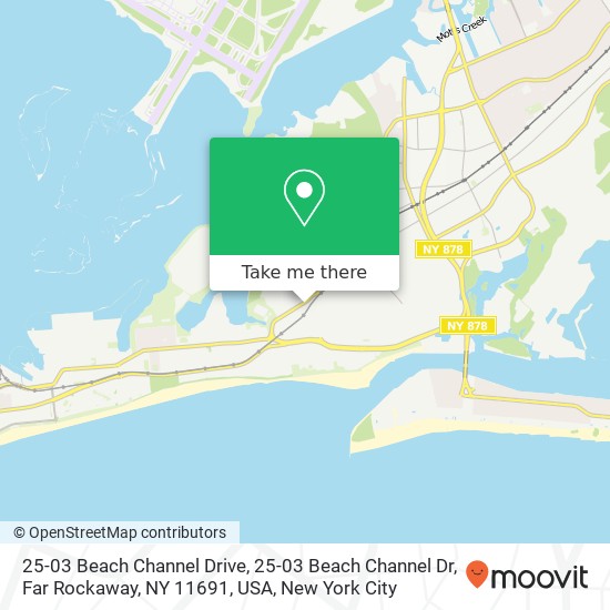 Mapa de 25-03 Beach Channel Drive, 25-03 Beach Channel Dr, Far Rockaway, NY 11691, USA