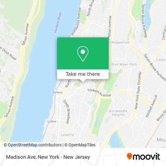 Madison Ave map