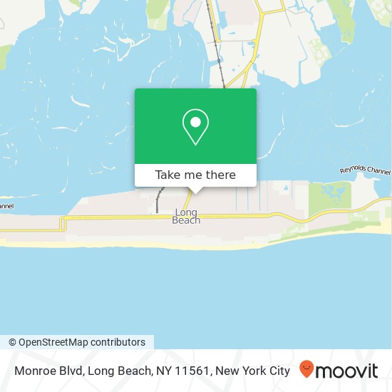 Mapa de Monroe Blvd, Long Beach, NY 11561