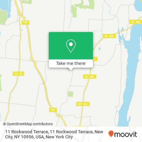 Mapa de 11 Rockwood Terrace, 11 Rockwood Terrace, New City, NY 10956, USA