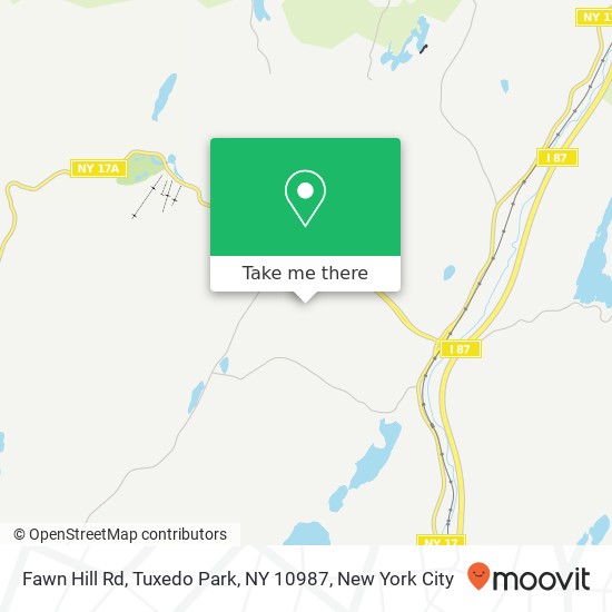 Fawn Hill Rd, Tuxedo Park, NY 10987 map