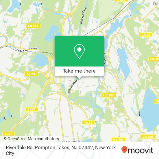 Mapa de Riverdale Rd, Pompton Lakes, NJ 07442