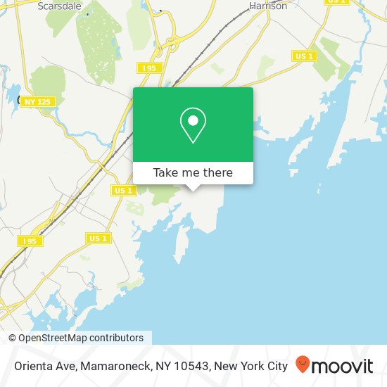 Orienta Ave, Mamaroneck, NY 10543 map