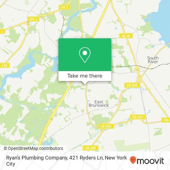 Ryan's Plumbing Company, 421 Ryders Ln map