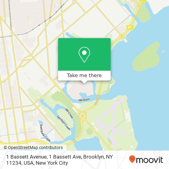 Mapa de 1 Bassett Avenue, 1 Bassett Ave, Brooklyn, NY 11234, USA