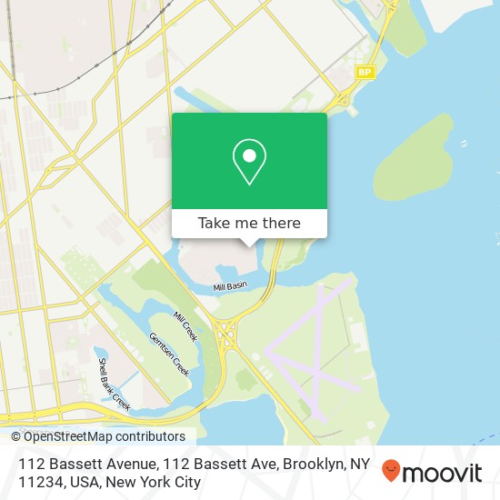 Mapa de 112 Bassett Avenue, 112 Bassett Ave, Brooklyn, NY 11234, USA