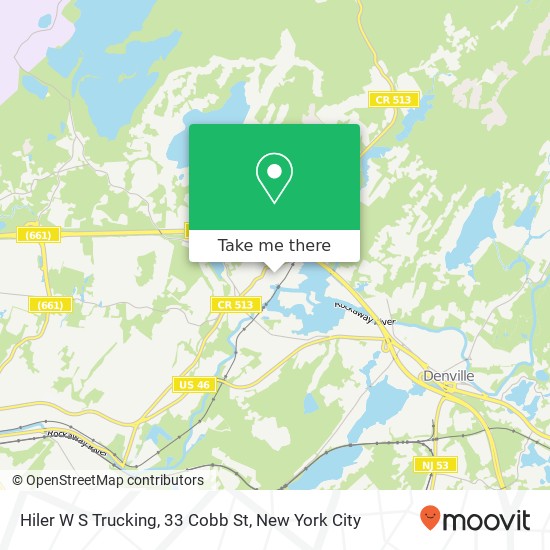 Mapa de Hiler W S Trucking, 33 Cobb St