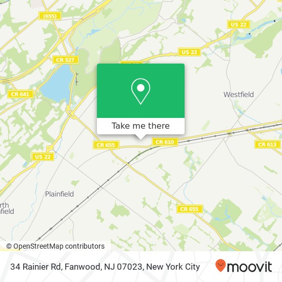 34 Rainier Rd, Fanwood, NJ 07023 map