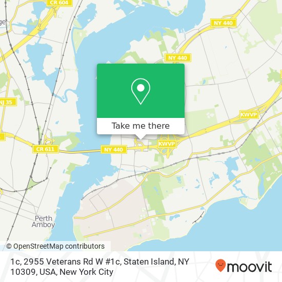 Mapa de 1c, 2955 Veterans Rd W #1c, Staten Island, NY 10309, USA