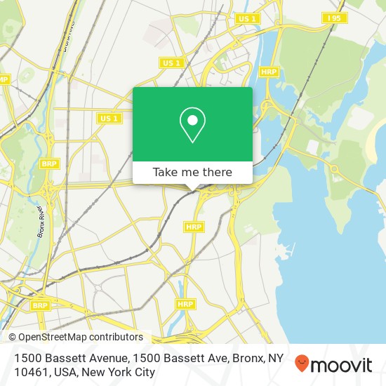 1500 Bassett Avenue, 1500 Bassett Ave, Bronx, NY 10461, USA map