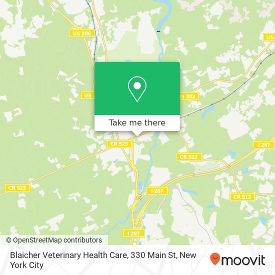 Blaicher Veterinary Health Care, 330 Main St map