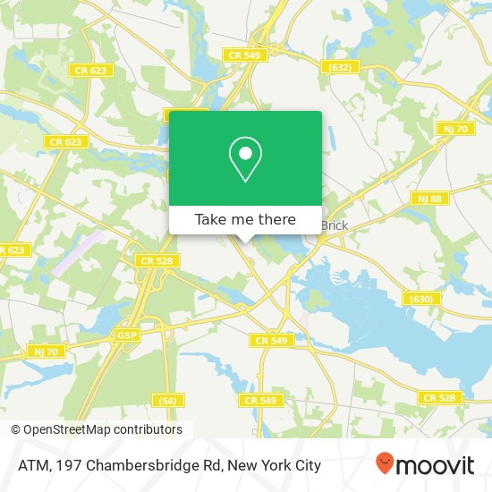 ATM, 197 Chambersbridge Rd map