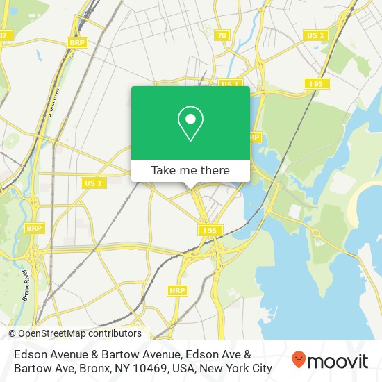 Mapa de Edson Avenue & Bartow Avenue, Edson Ave & Bartow Ave, Bronx, NY 10469, USA