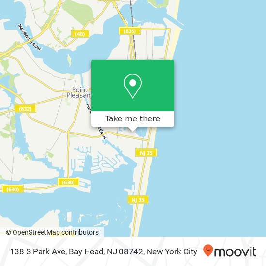 138 S Park Ave, Bay Head, NJ 08742 map