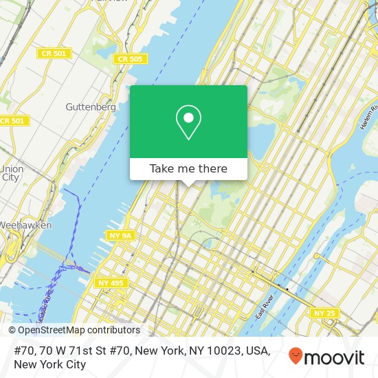 #70, 70 W 71st St #70, New York, NY 10023, USA map