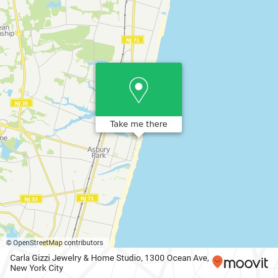 Carla Gizzi Jewelry & Home Studio, 1300 Ocean Ave map