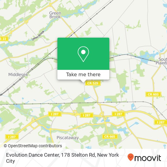 Evolution Dance Center, 178 Stelton Rd map