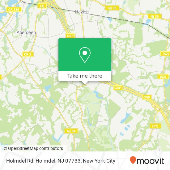 Mapa de Holmdel Rd, Holmdel, NJ 07733