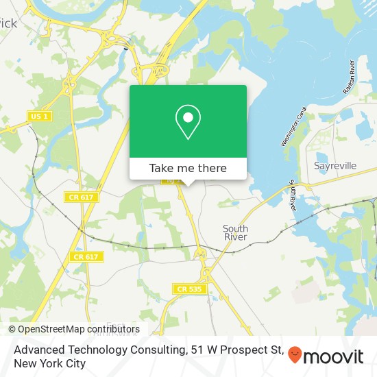 Mapa de Advanced Technology Consulting, 51 W Prospect St