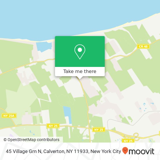 Mapa de 45 Village Grn N, Calverton, NY 11933