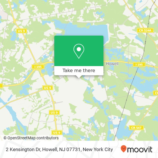 2 Kensington Dr, Howell, NJ 07731 map
