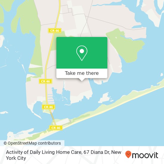 Mapa de Activity of Daily Living Home Care, 67 Diana Dr