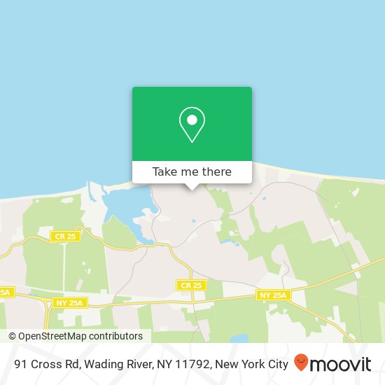 91 Cross Rd, Wading River, NY 11792 map